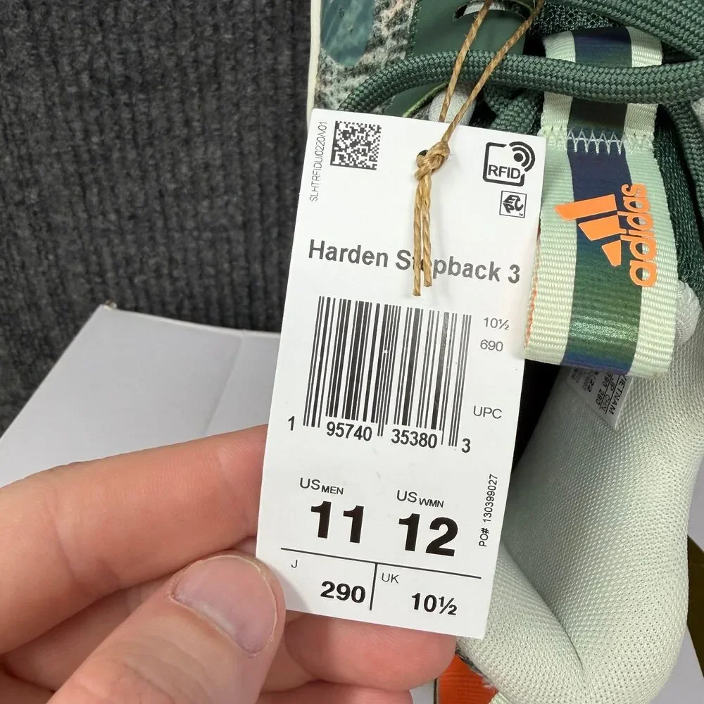 NEW Adidas Harden Stepback 3 Green Oxide Off White Basketball Men’s 11 GZ7240